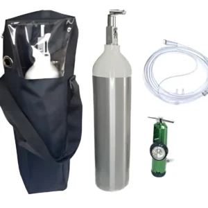 Tubo de Oxigeno de Aluminio Ultraliviano 415 Litros + Regulador + Mochila