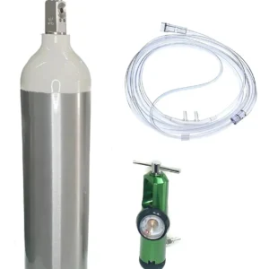 Tubo de Oxigeno de Aluminio Ultraliviano 415 Litros + Regulador