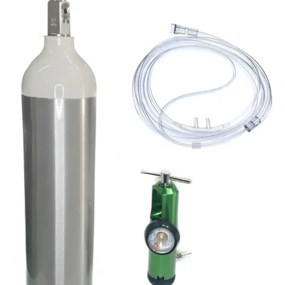 Tubo de Oxigeno de Aluminio Ultraliviano 415 Litros + Regulador