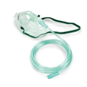 Mascarilla De Oxígeno Adulto Con Tubuladura Y Elástico Ajustable